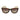 Semi-Translucent Sunglasses Havana Tortoise & Ecru Front view, Brown gradient lenses