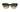Translucent Sunglasses Courtyard Green & Lime Cream Gradient Front view, Brown gradient lenses