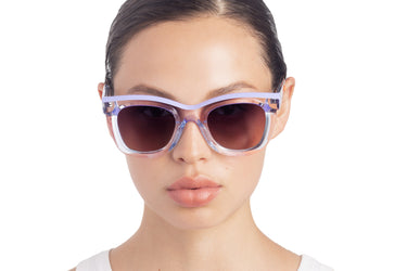 Translucent Sunglasses Ice Melt & Easter Egg Model view, Grey gradient lenses