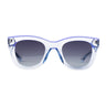 Translucent Sunglasses Ice Melt & Easter Egg Front view, Silver Seashell wire-core