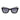 Sunglasses Black Onyx & White Front view, Grey gradient lenses