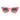 Translucent Sunglasses Orchid Pink & Flame Scarlet Red Front view, Brown gradient lenses