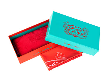 Grand Azur Sustainable & Recycled Packaging: Box, Velvet Pouch & Lens Cloth